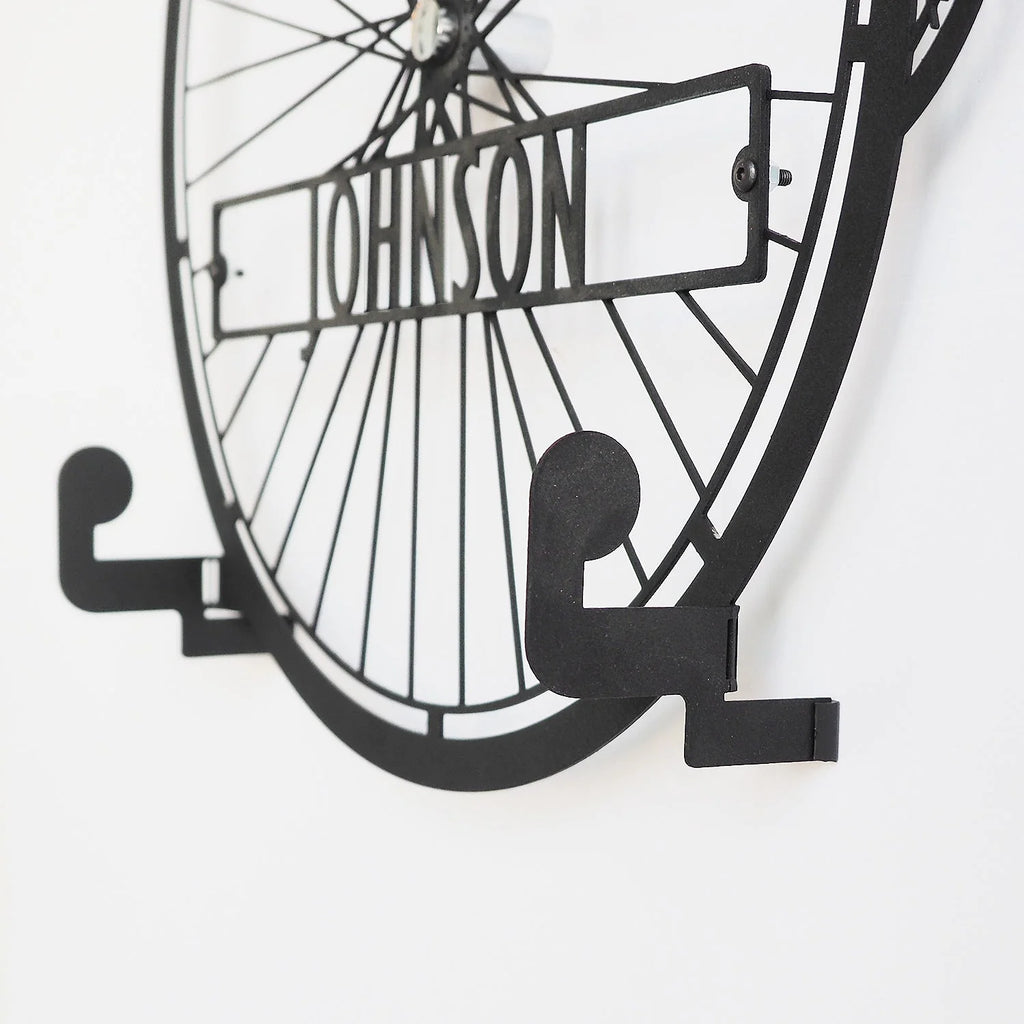 Personalized Metal Bicycle Helmet Wall Hanger