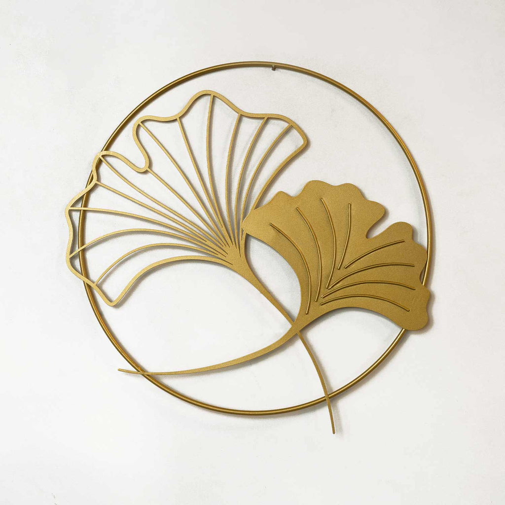 Ginkgo Leaf Metal Wall Art