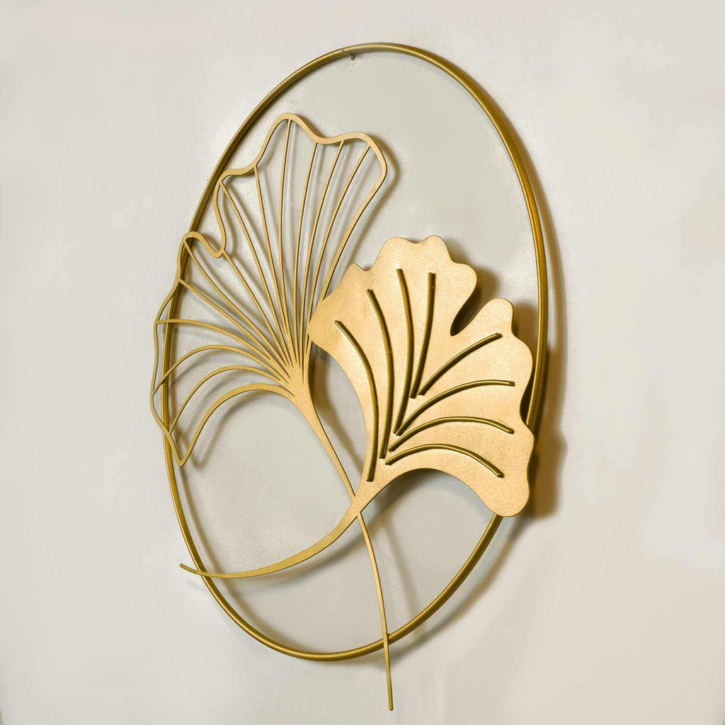 Ginkgo Leaf Metal Wall Art