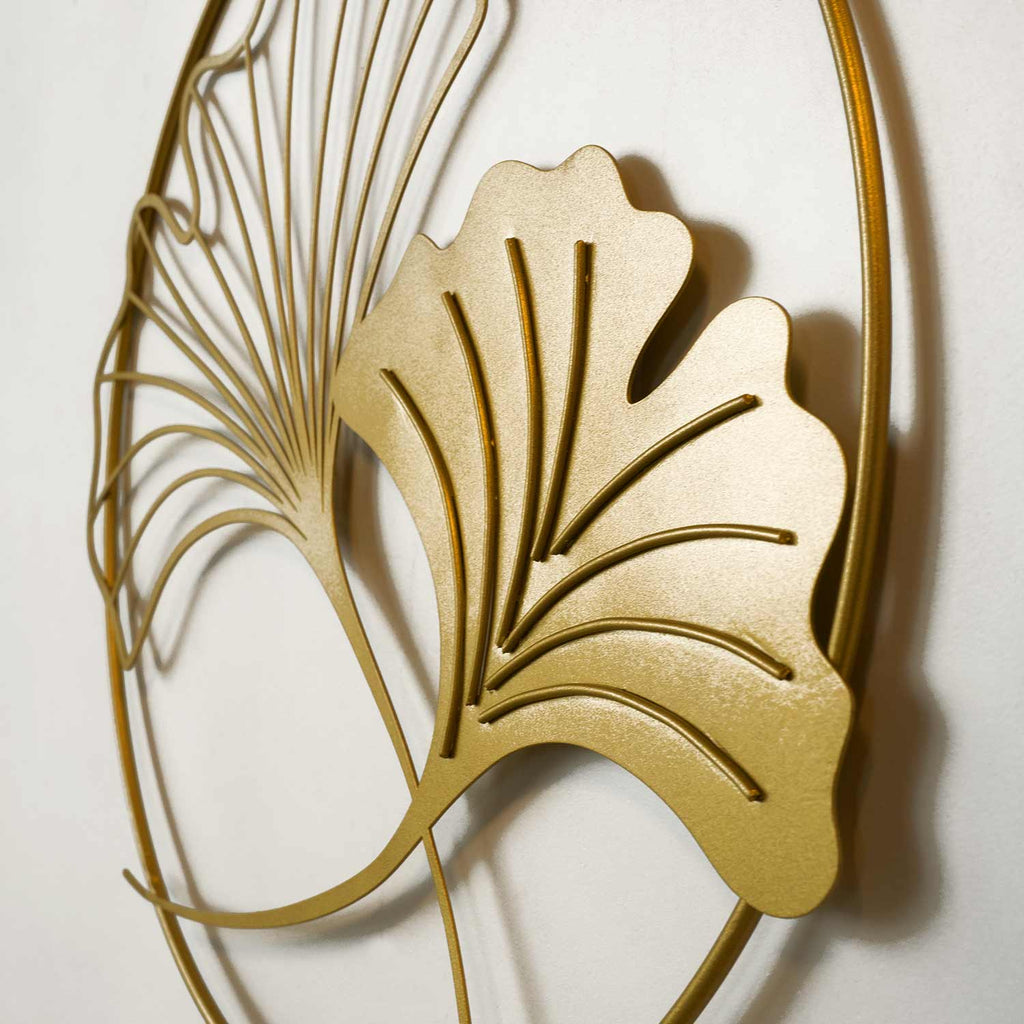 Ginkgo Leaf Metal Wall Art