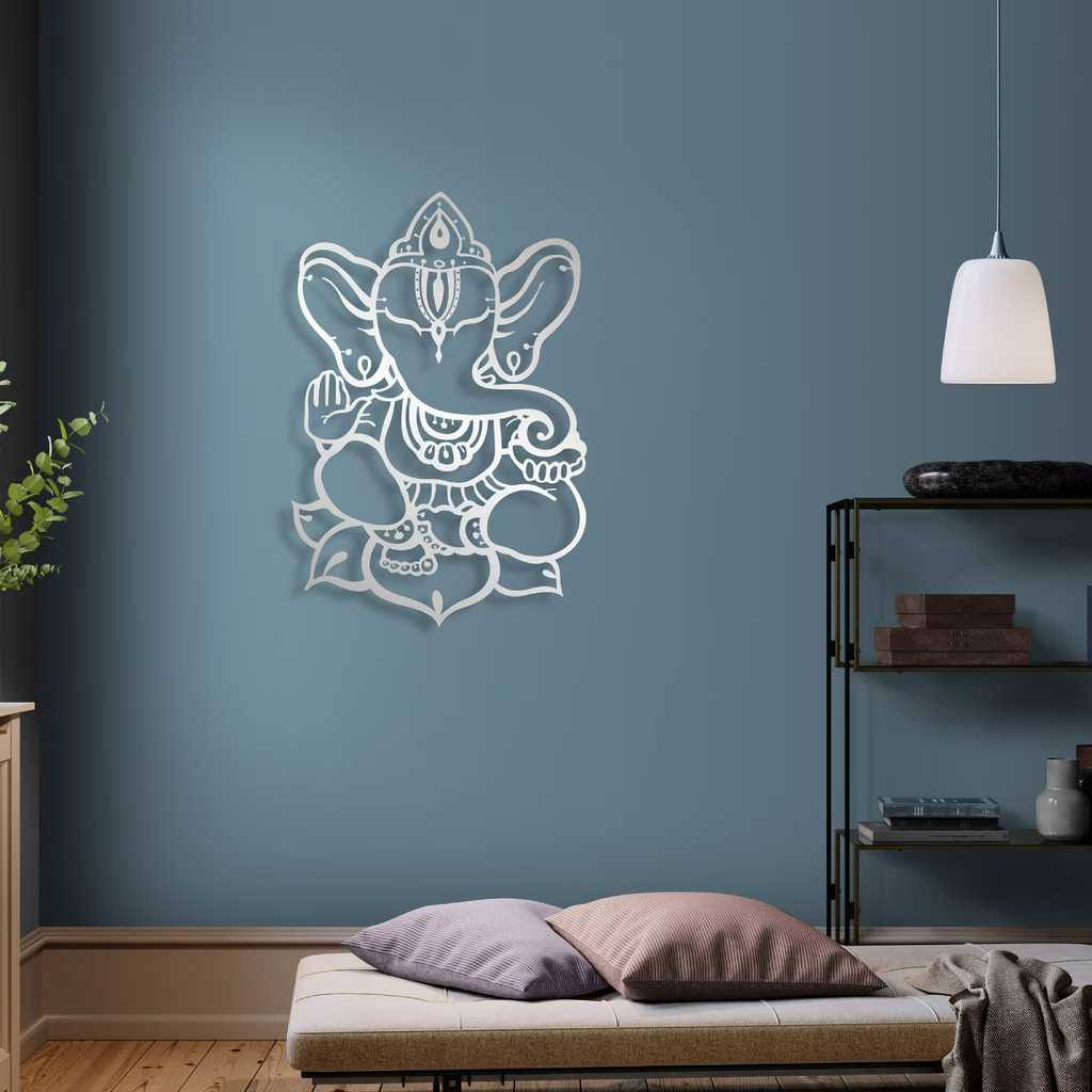 Lord Ganesha Metal Wall Art - LGMWA