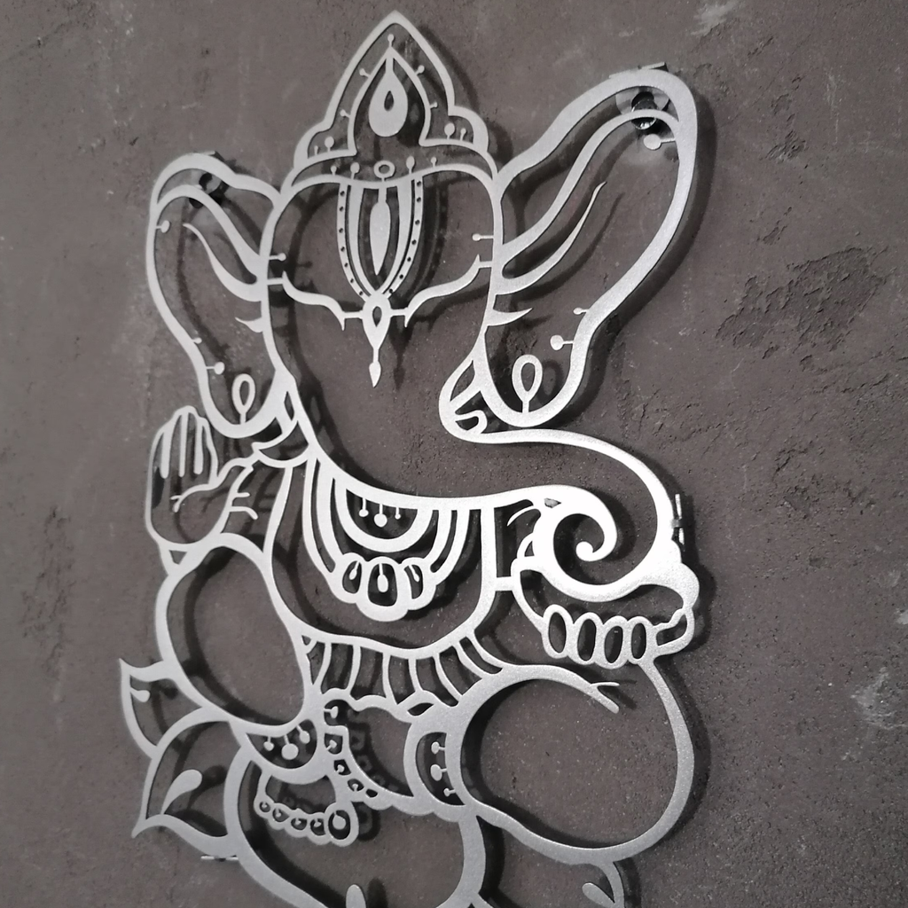 Lord Ganesha Metal Wall Art - LGMWA