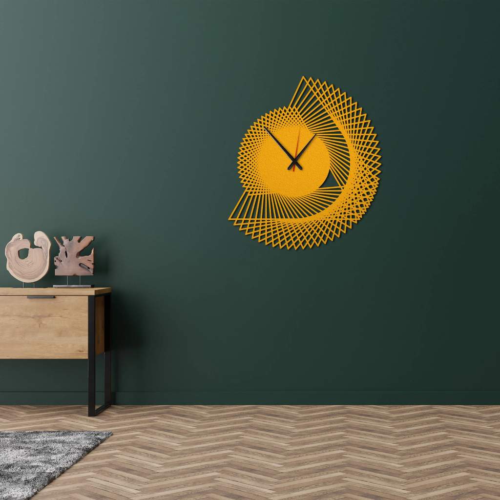 Spiral Oversized Metal Wall Clock