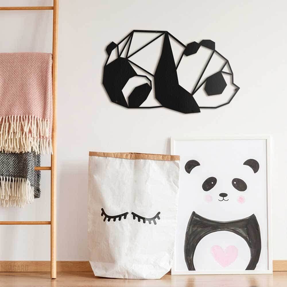 Panda Metal Wall Art