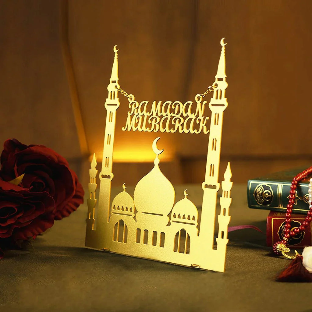 Ramadan Mubarak Metal Tabletop Decor - OG001