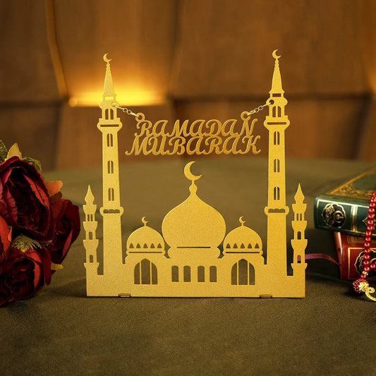 Ramadan Mubarak Metal Tabletop Decor - OG001