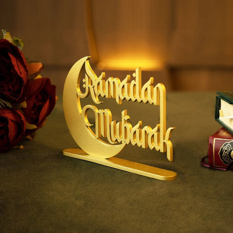 Ramadan Mubarak Metal Tabletop Decor - OG107