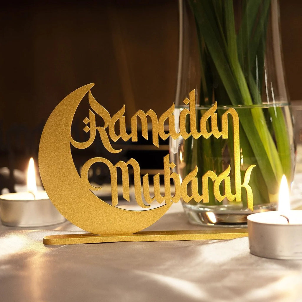 Ramadan Mubarak Metal Tabletop Decor - OG107