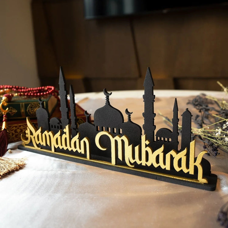 Ramadan Mubarak Metal Tabletop Decor