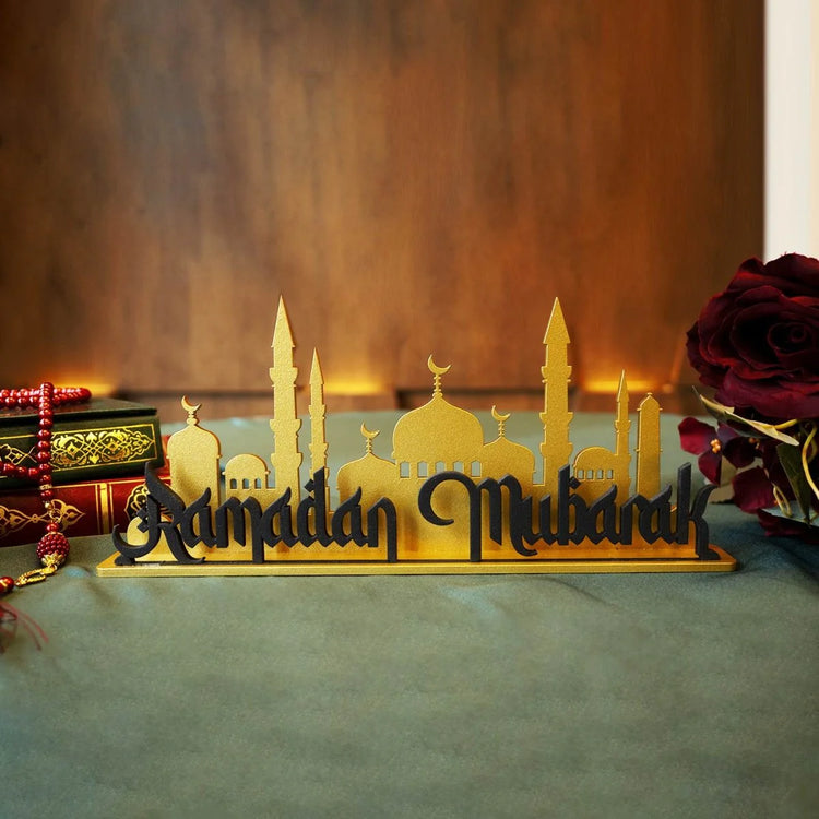 Ramadan Mubarak Metal Tabletop Decor