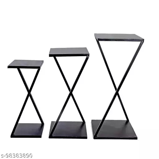 Iron Style Planter Stand (Set of 3)