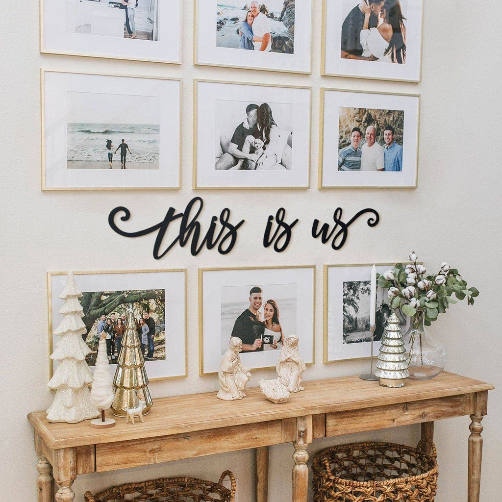 This Is Us Written Metal Wall Art