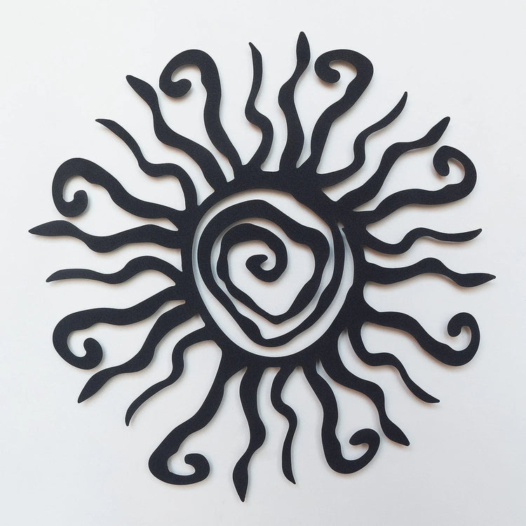 Whacky Sun Metal Wall Art