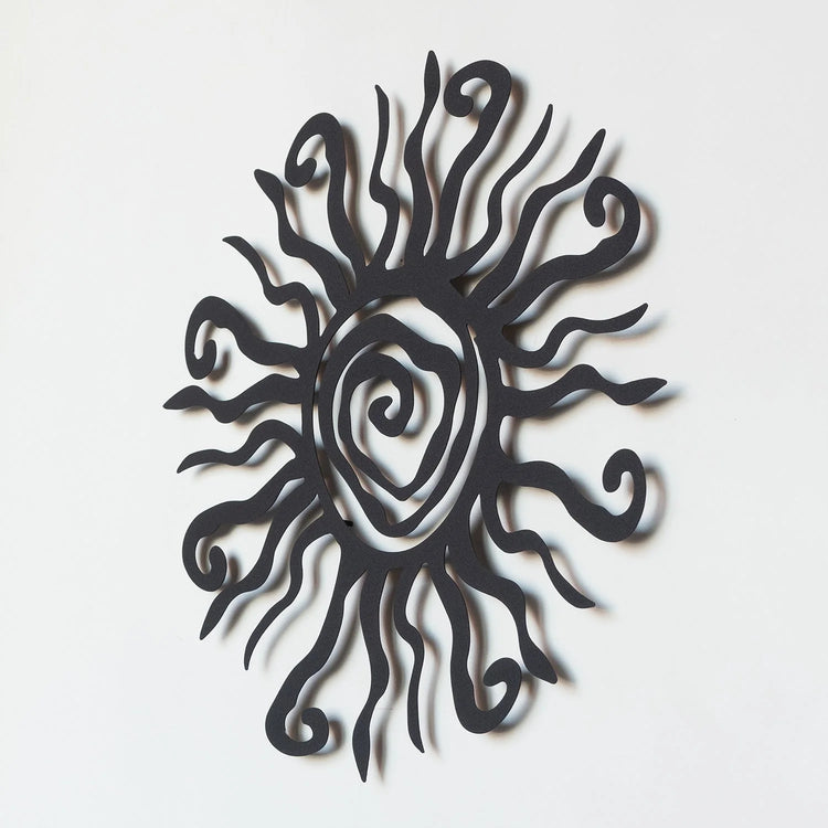 Whacky Sun Metal Wall Art