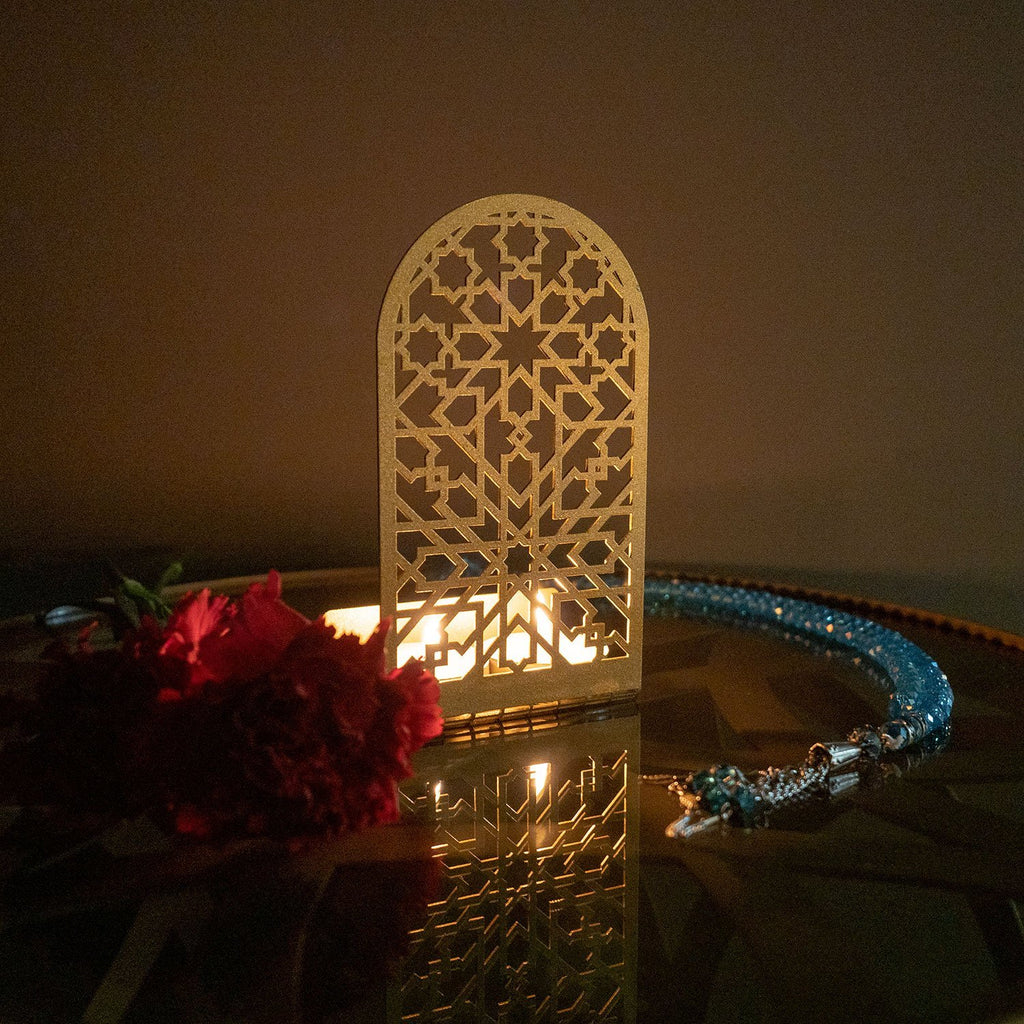 Islamic Pattern Metal Candle Holder