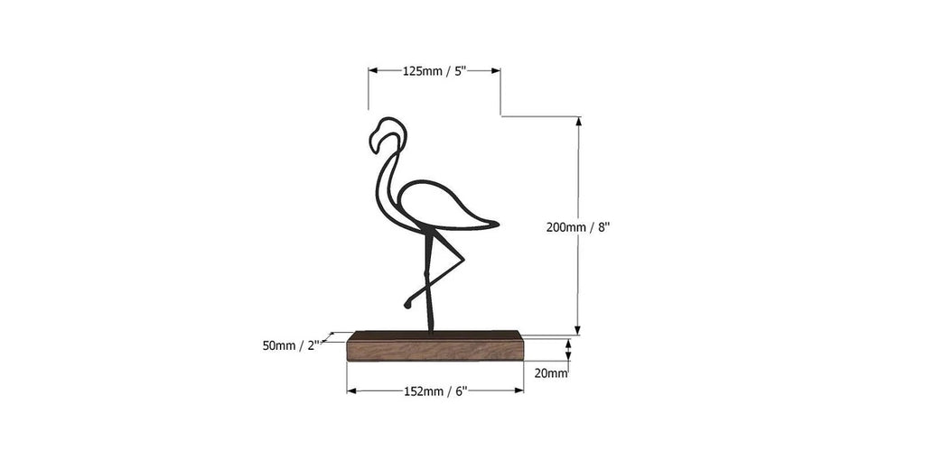 "Flamingo" Home and Office Shelf decor