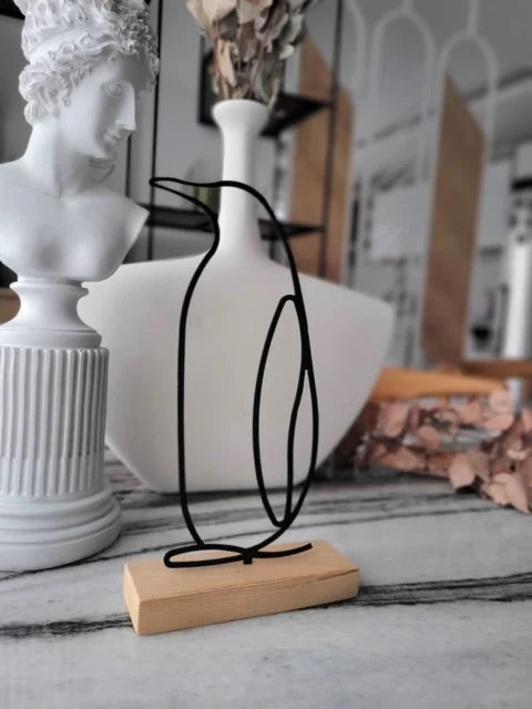 Penguin shelf decor