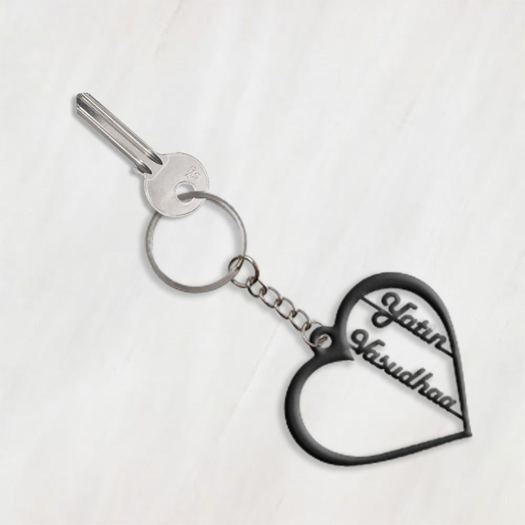 Custom Couple Keychain