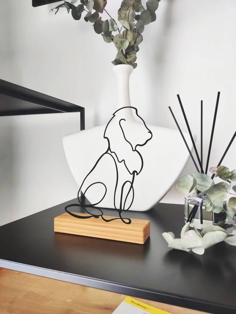 Lion Shelf Decor