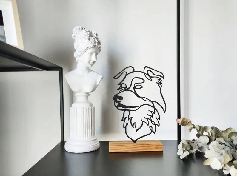 Border Collie dog Shelf Decor