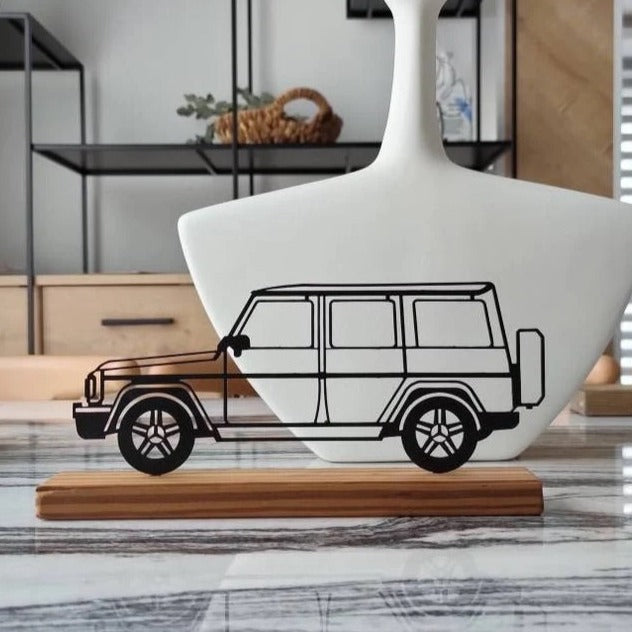 Minimal design " G class SUV " metal home and office shelf decor