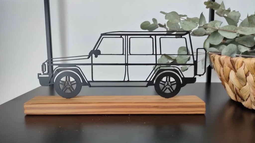 Minimal design " G class SUV " metal home and office shelf decor