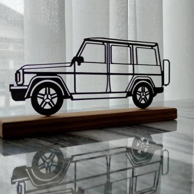Minimal design " G class SUV " metal home and office shelf decor