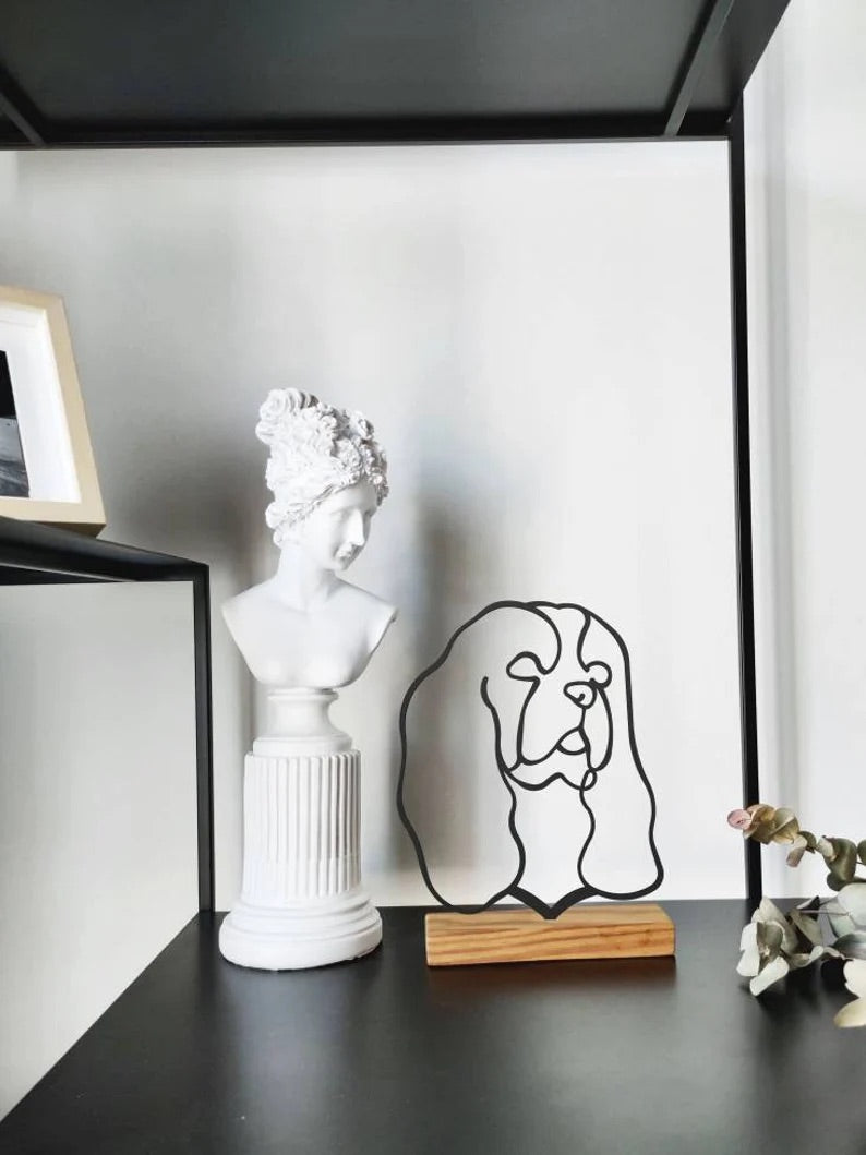 Cavalier King Charles Spaniel Shelf Decor