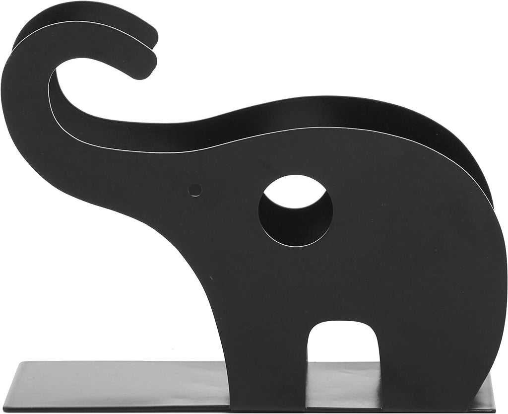 Black Metal Elephant Shaped Napkin Holder