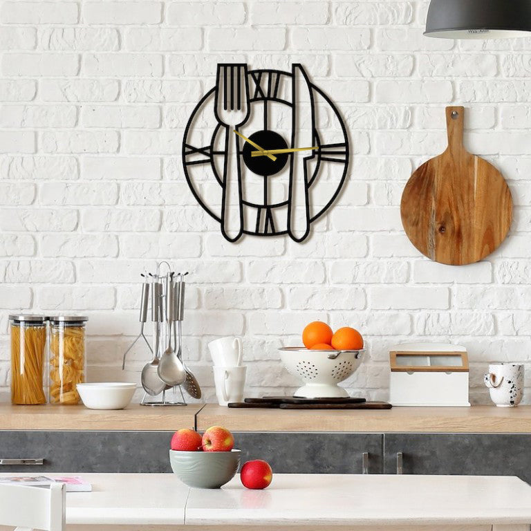 Fork knife Kitchen wall clock