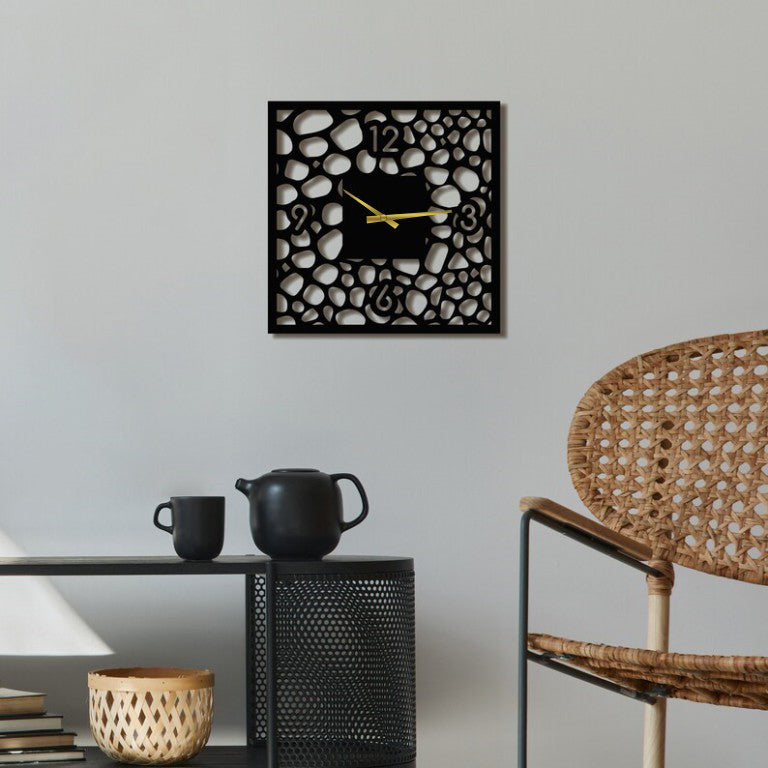 Spot Black wall clock