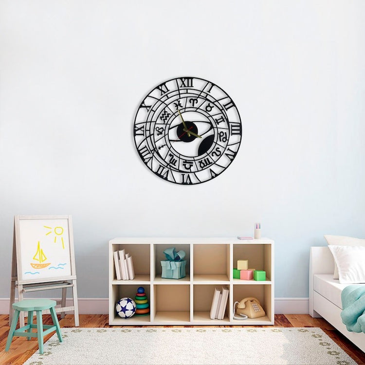 Transparent circles wall clock