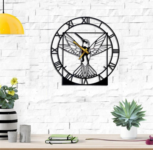 Parrot fly wall clock