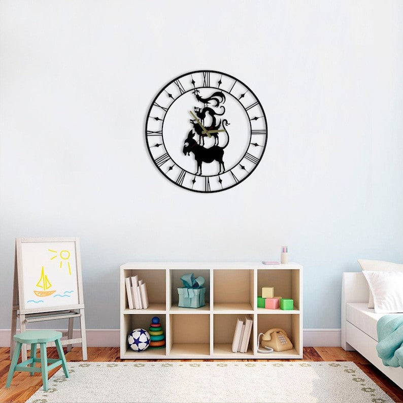 Musical rhythm wall clock