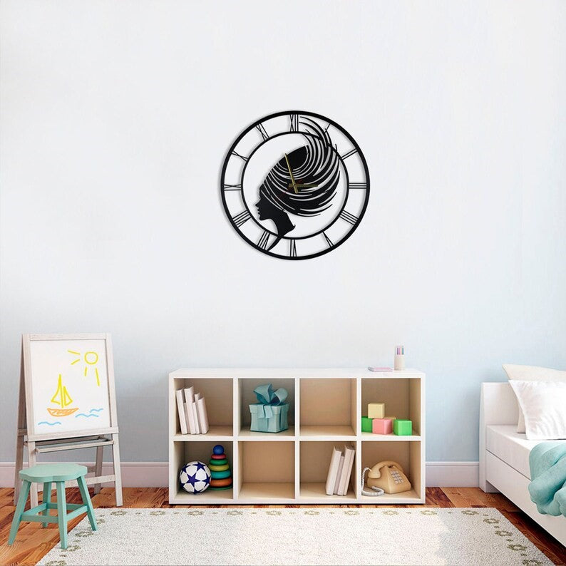 Fresh hair wall clock