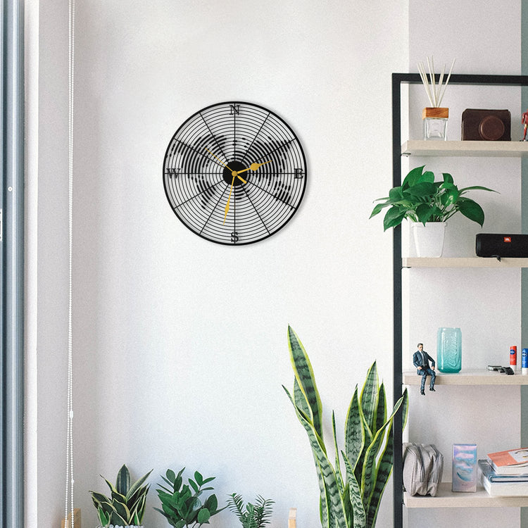 Coordinate Metal Wall Clock