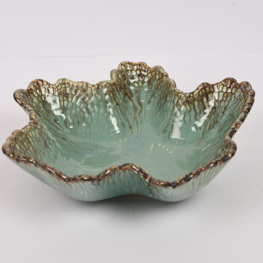 Large Leaf Ceramic Multi-purpose Bowl