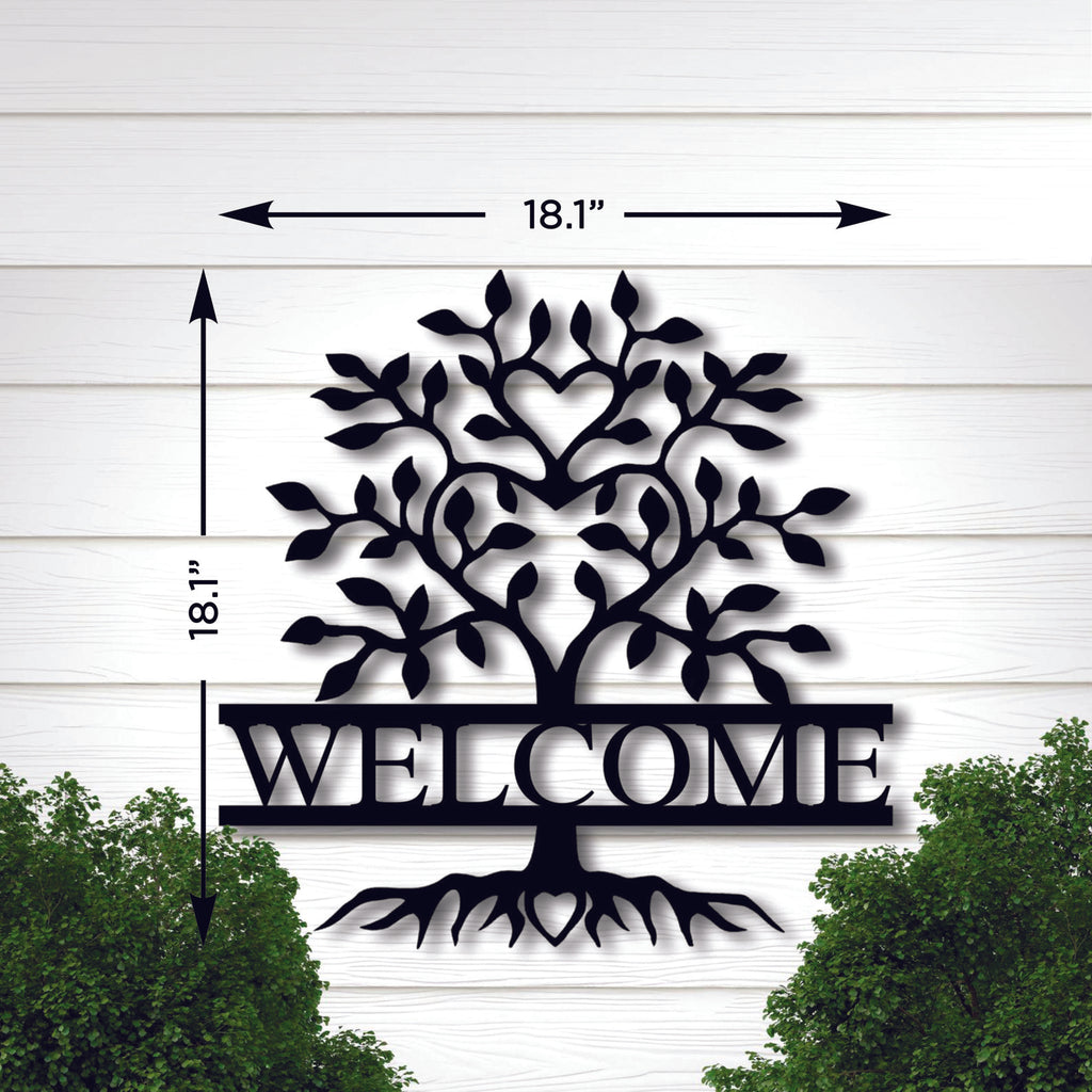 Metal Welcome Sign Metal Wall Art