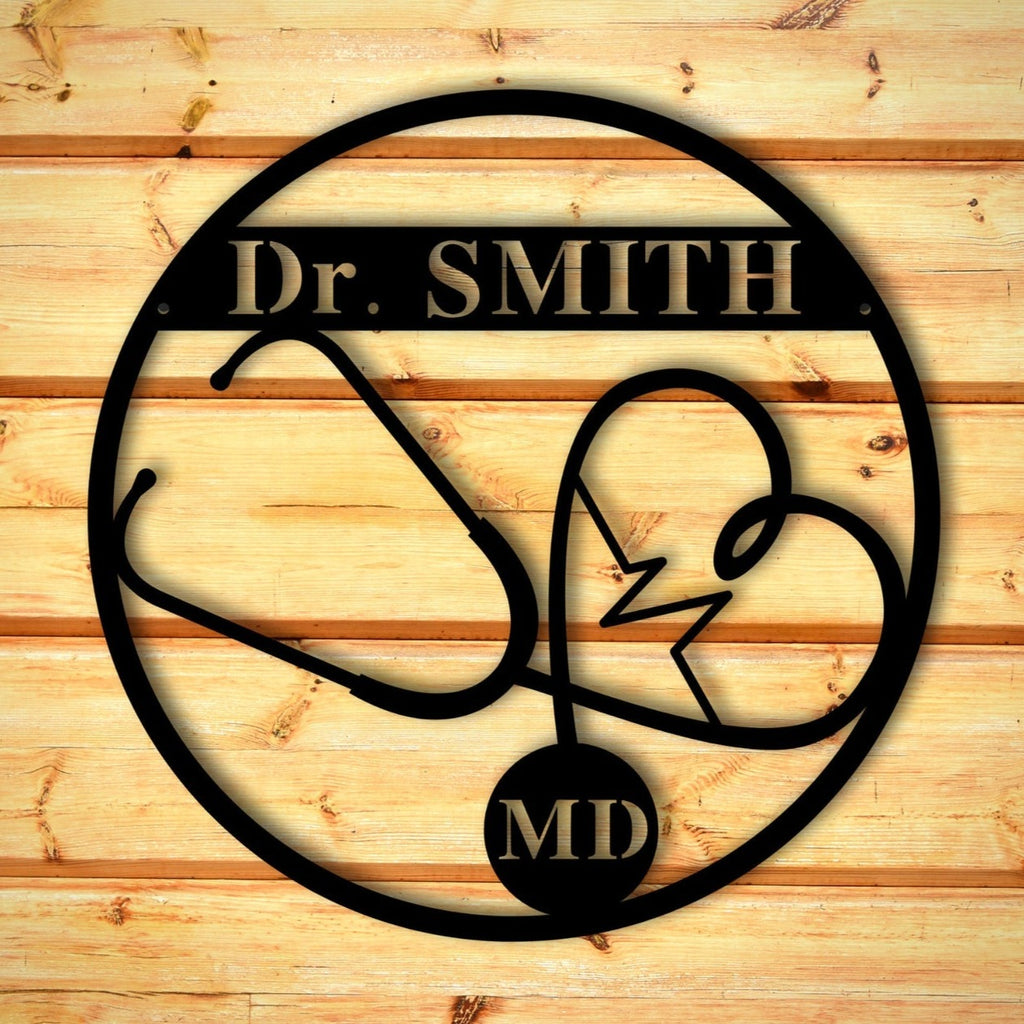 Custom Metal Doctor Sign