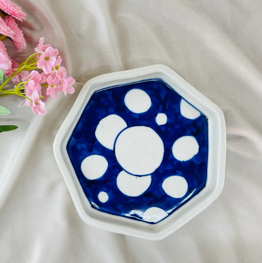 Blue Handmade Ceramic Plate
