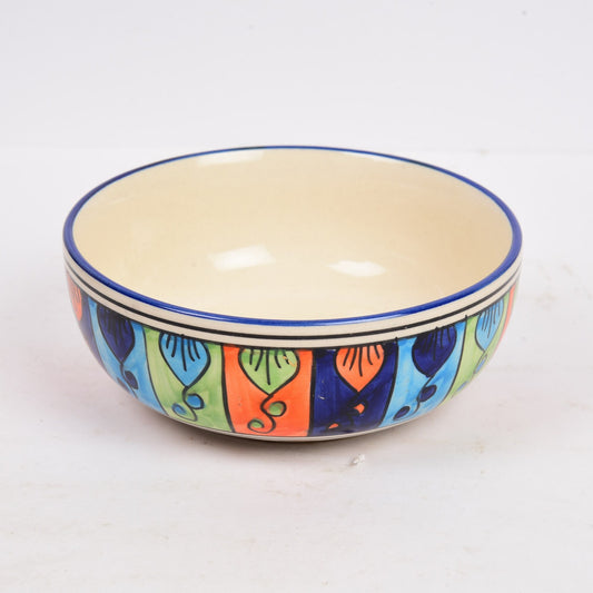 Multicolor Ceramic Mixing Bowls Set (Set of 4)