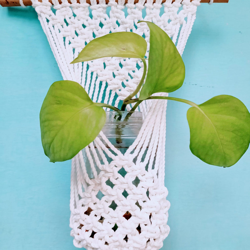 Macrame Hanger Boho basket B