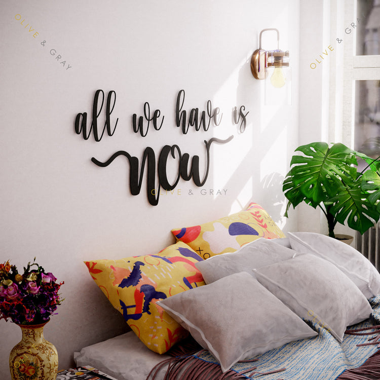 All we have is Now Metal Wall Art