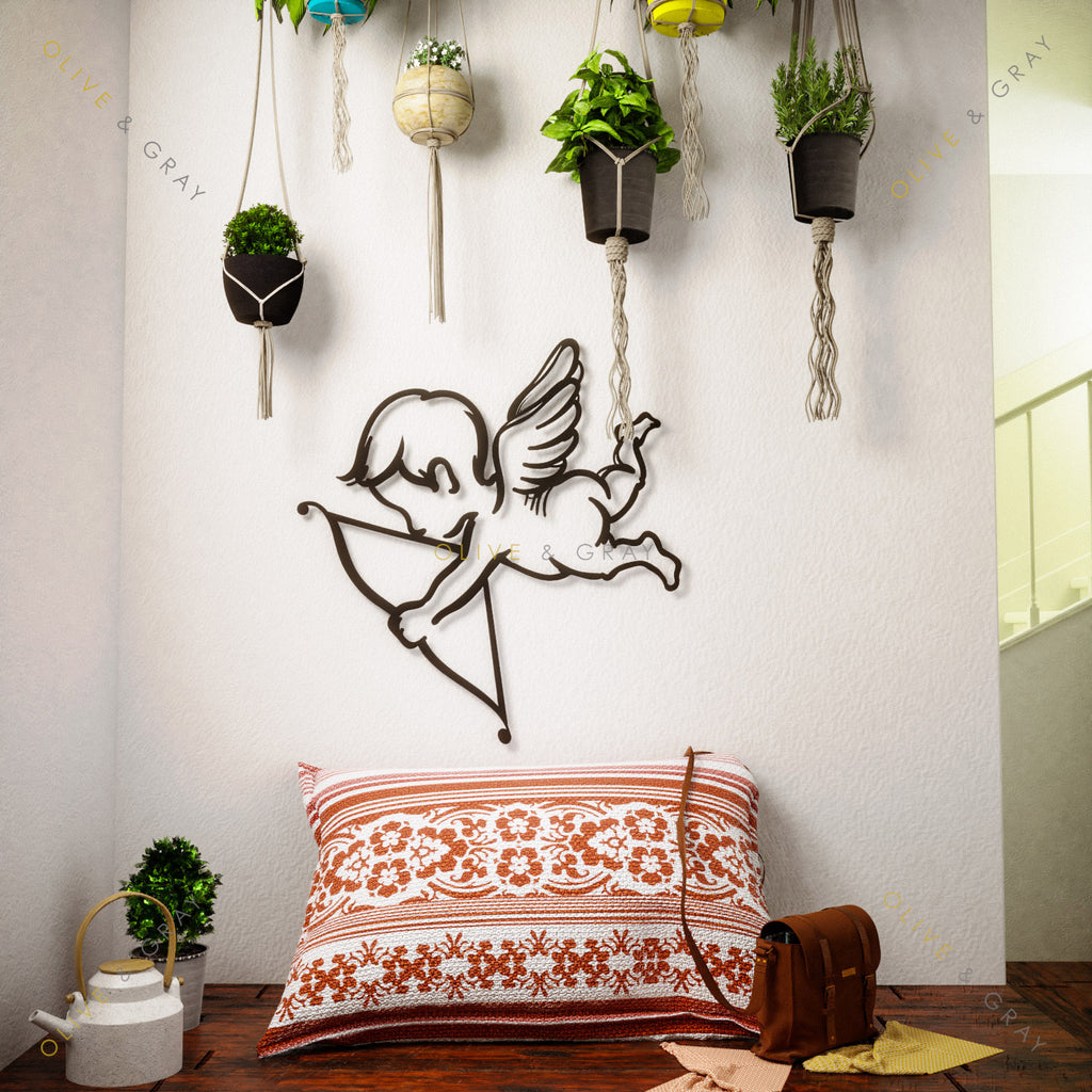 Amor the God of Love Metal Wall Art