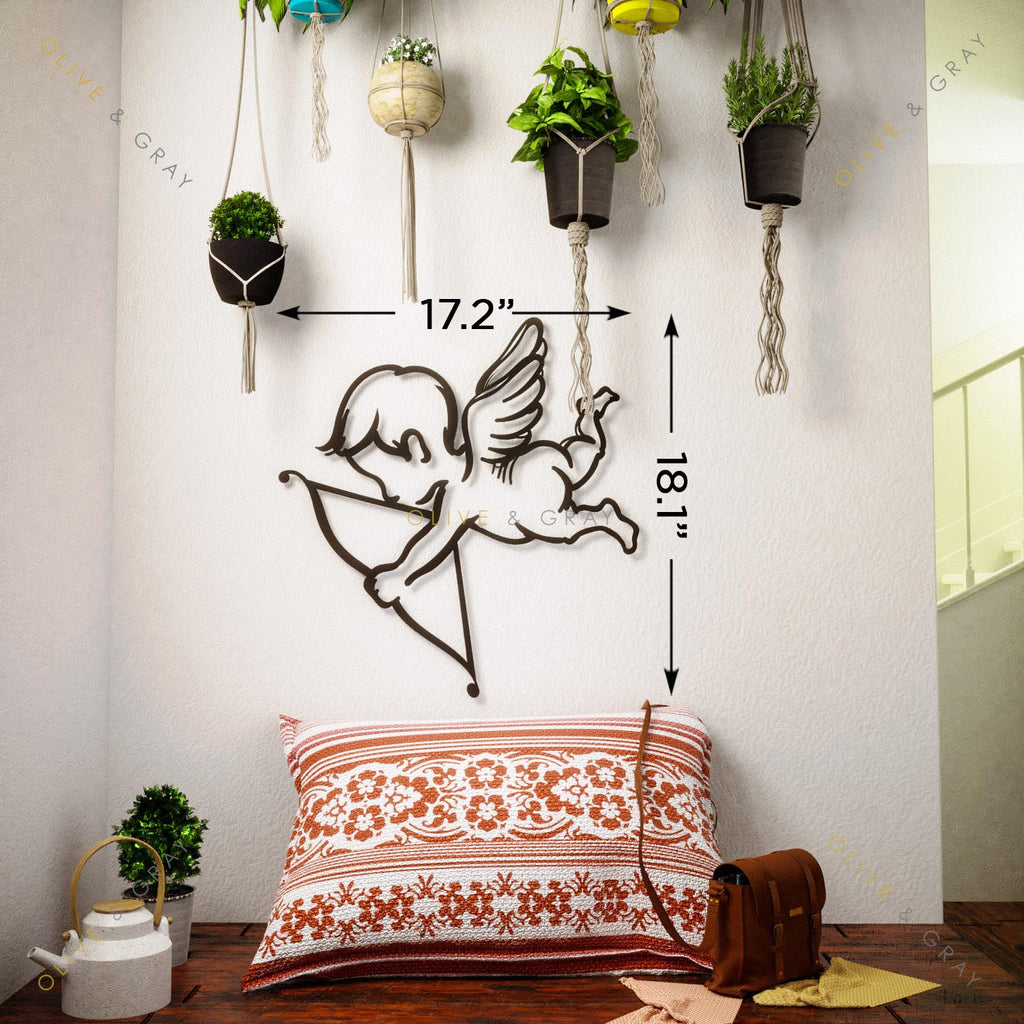 Amor the God of Love Metal Wall Art