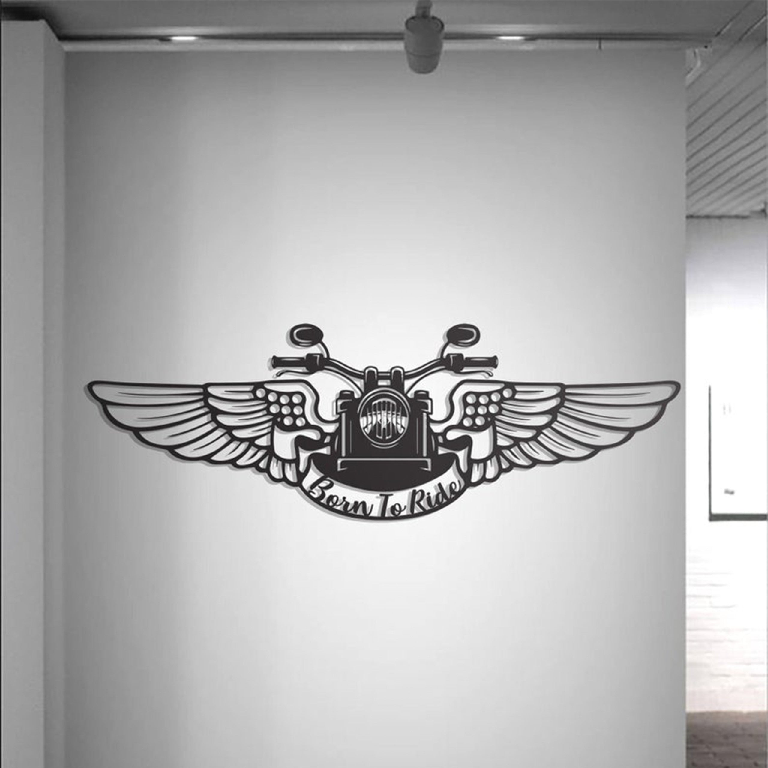 BORN To RIDE Metal Wall Art – oliveandgray