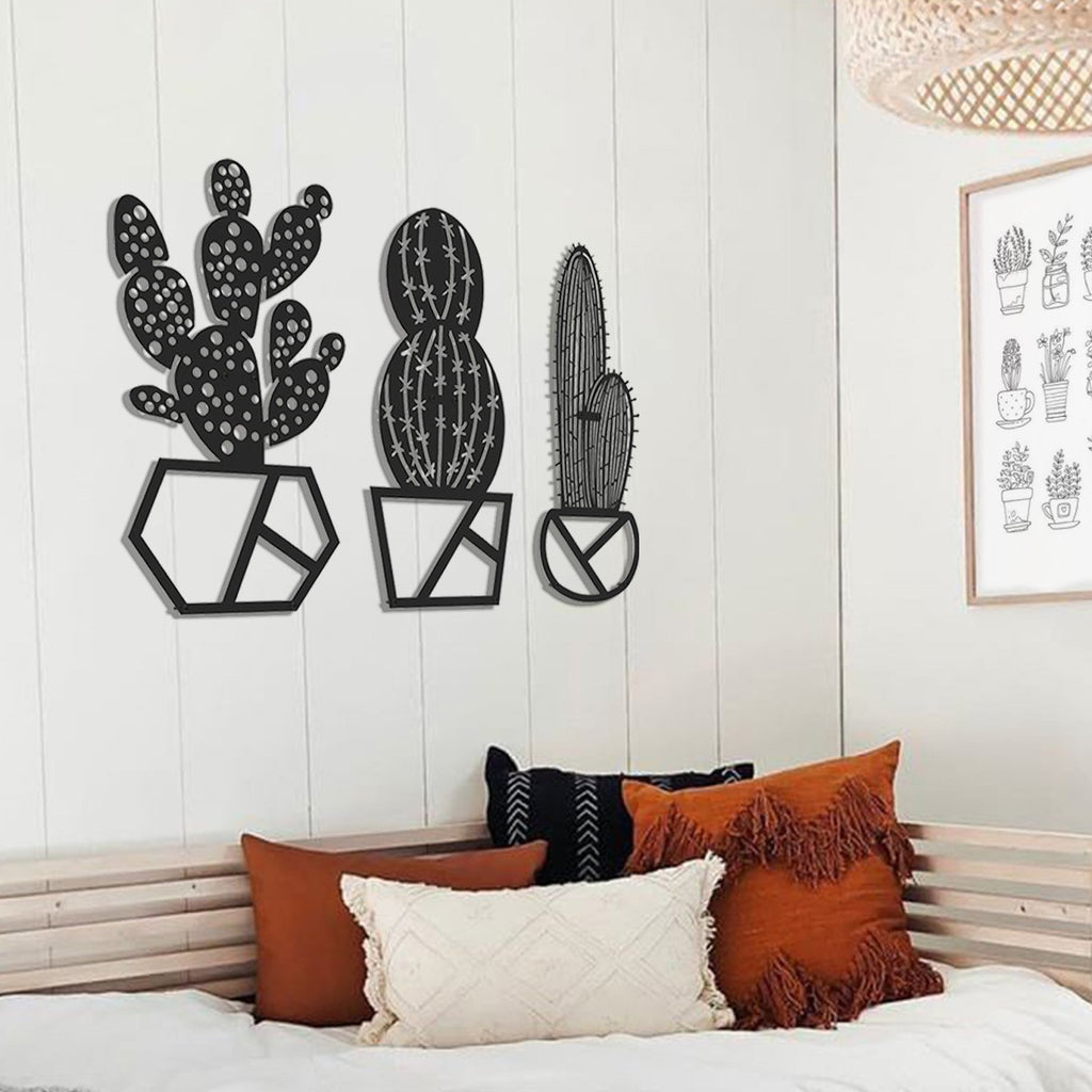 CACTUS METAL WALL ART