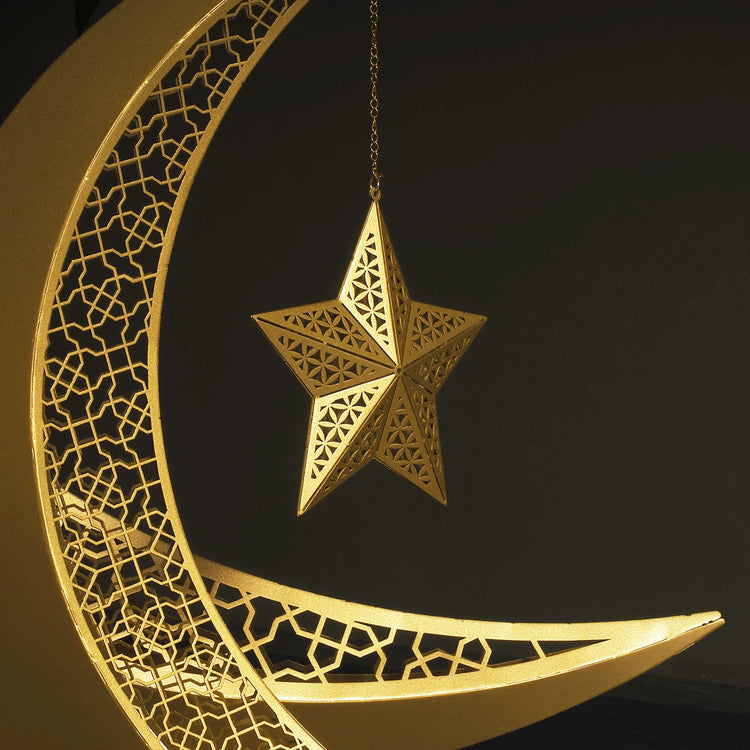 Metal Crescent Ramadan Moon