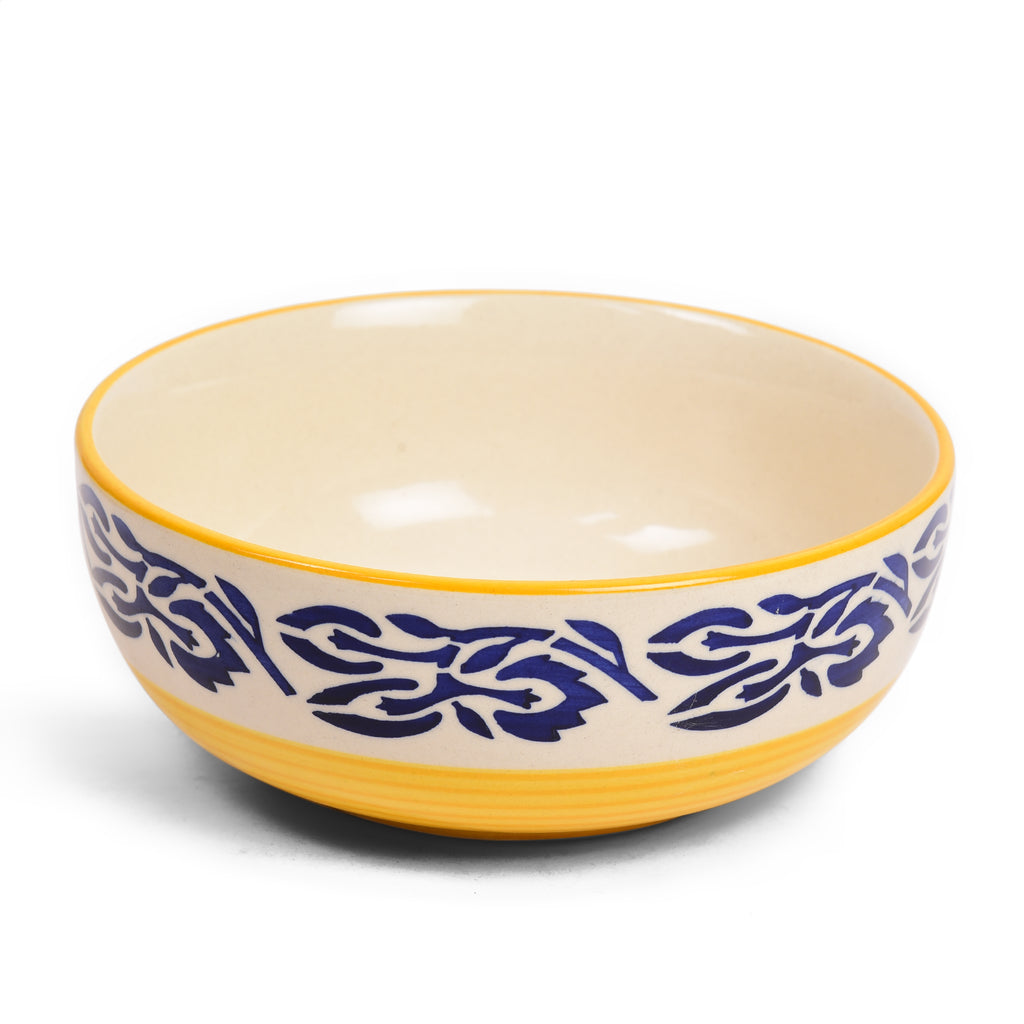 Floral Print Ceramic Mixing Bowls Set (Set of 4)