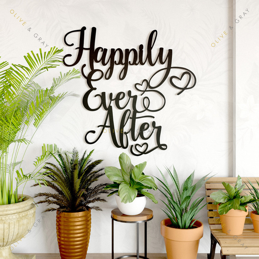 Happily Ever After Metal Wall Art